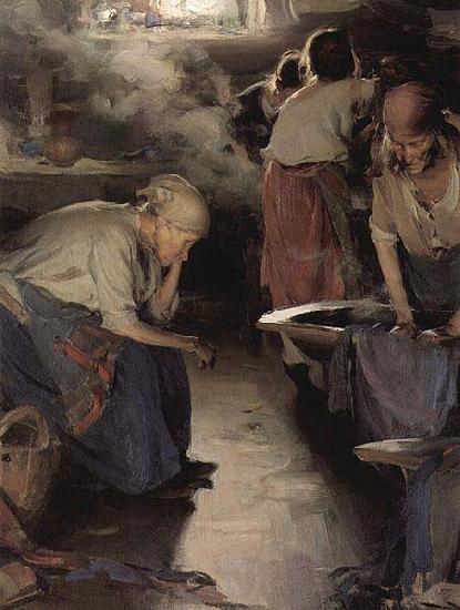unknow artist The Washer Women oil painting image